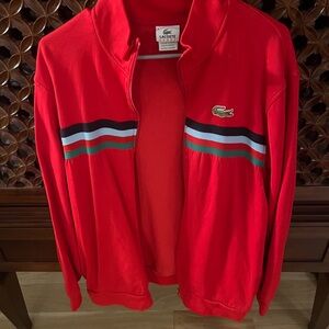 Lacoste Vibrant Red Track Jacket